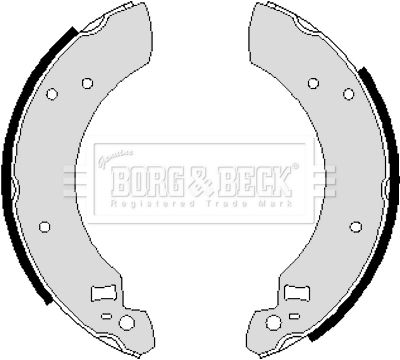 BORG & BECK Комплект тормозных колодок BBS6115